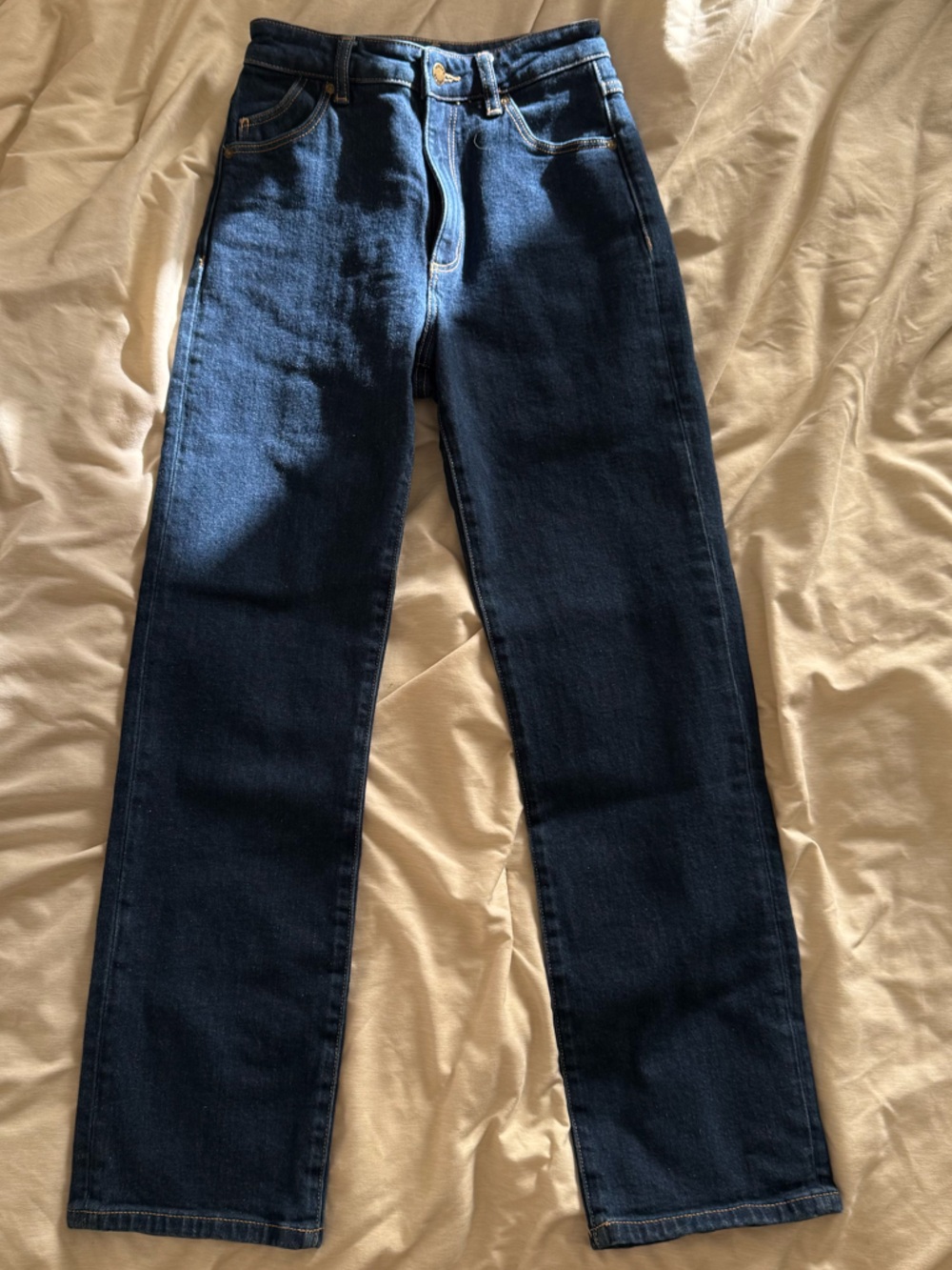 ROLLAS Original High Rise Straight Jeans